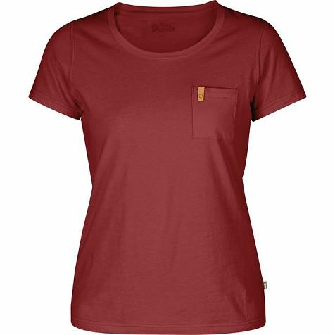 Fjallraven Udsalg T-Shirt Dame Övik Rød OYSL63875